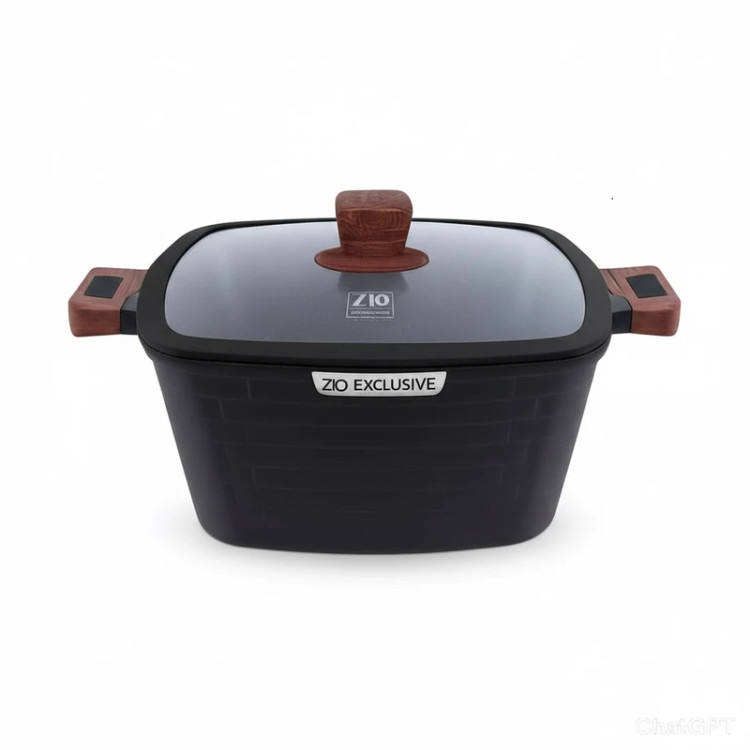 سرویس قابلمه و تابه گرانیتی 10 پارچه زیو مدل ZCS-8550