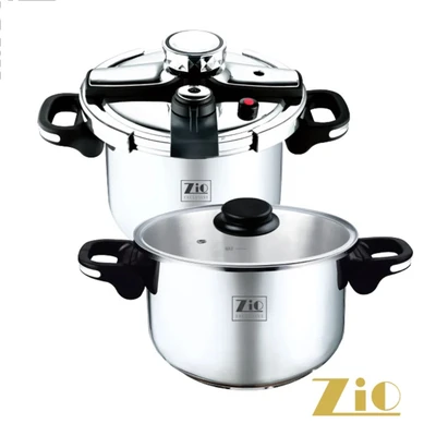 زودپز روگازی دوقلو زیو 6+9 لیتر  Zio ZPC-1655S09