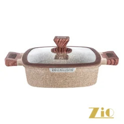 تابه زیو جامبو مربع دو دسته گرانیت سنگی مدل Zio Jumbo Z-8352